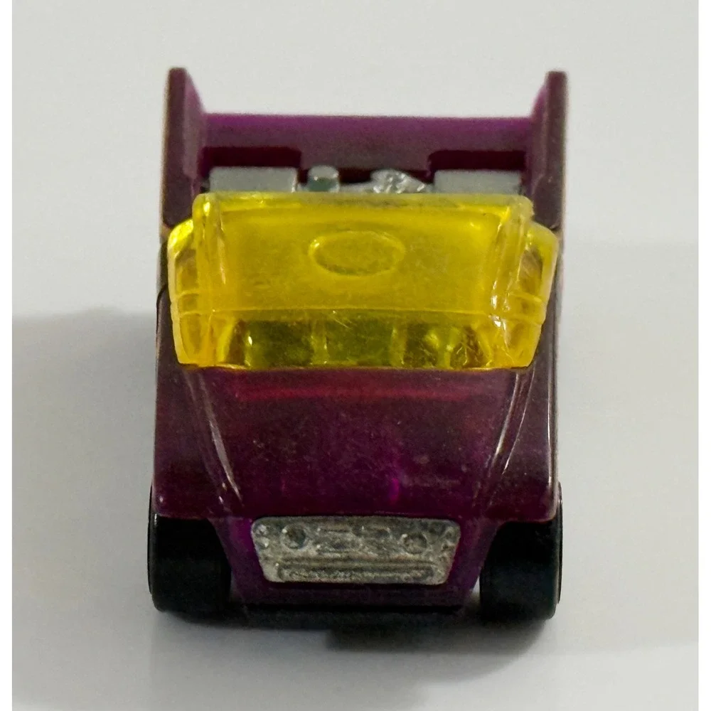 Hot Wheels Slingshot Toy Car Kids 1:64 Purple Translucent Yellow Canopy #68 2001